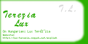 terezia lux business card